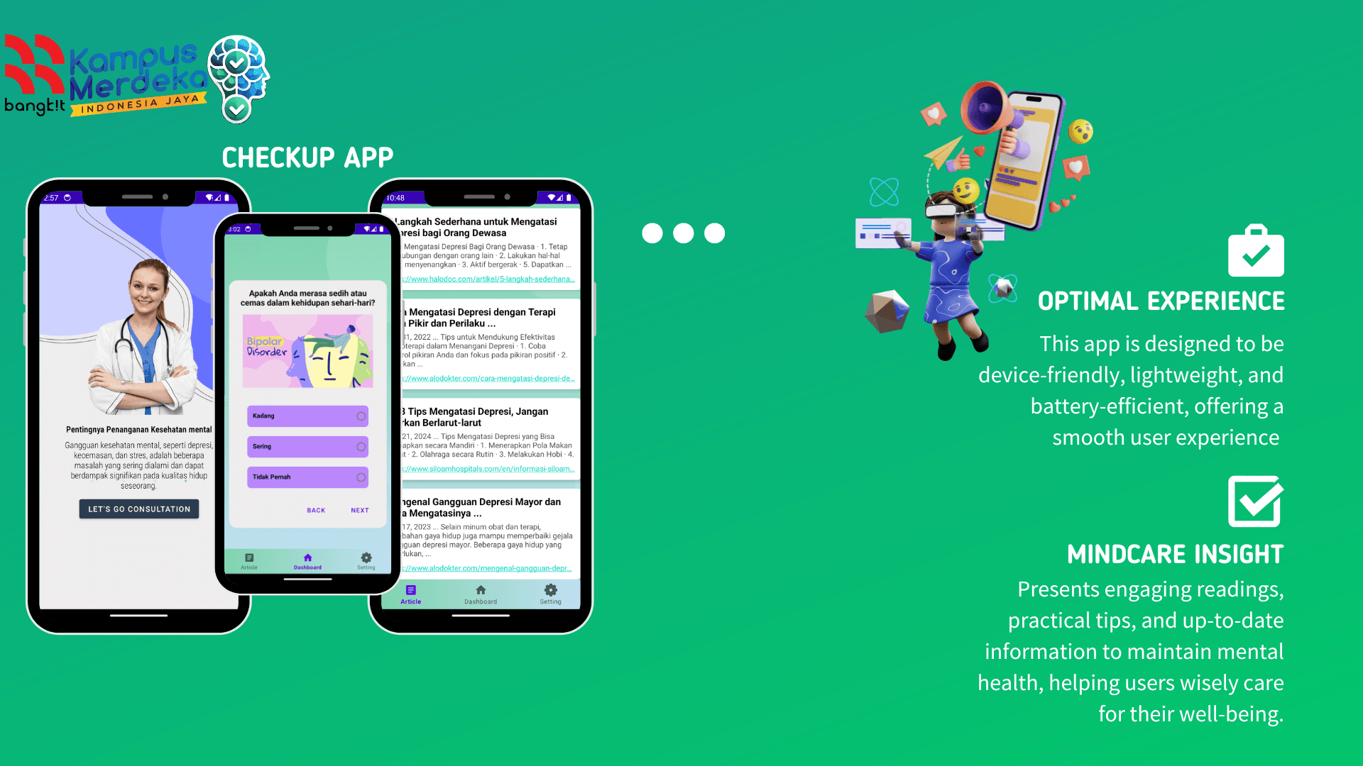 CheckUp  Self-Assessment Mental Health App
